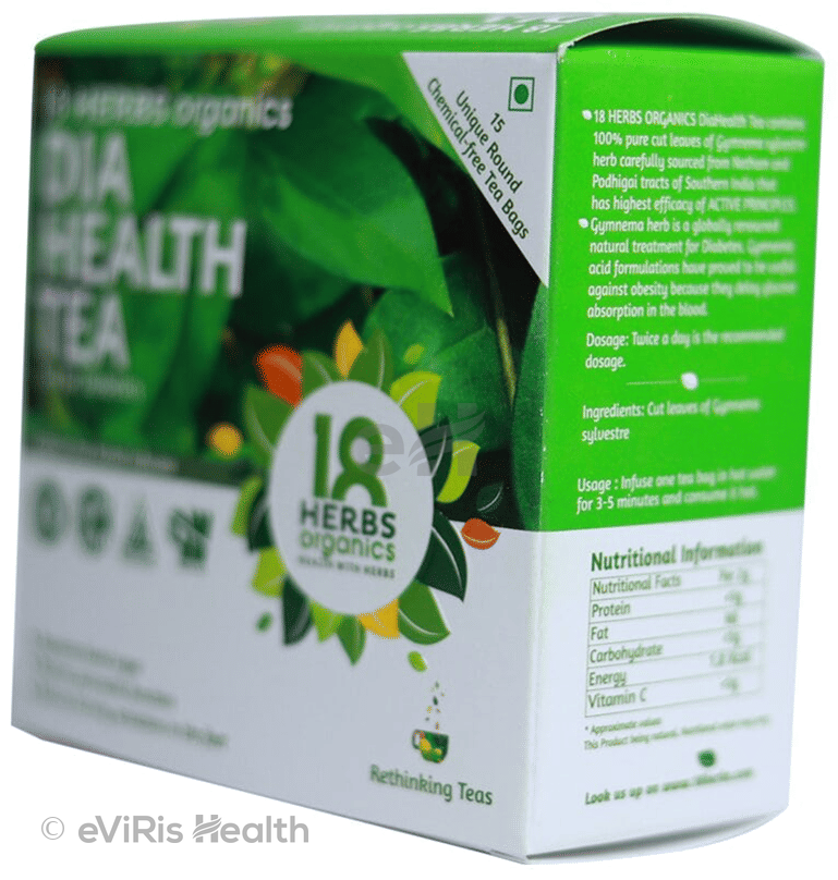 18 Herbs Organics Dia Health Tea Bag (1.25gm Each)
