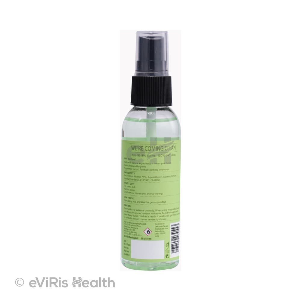 2Bekynd Hand Sanitizer (59ml Each) 2 Peppermint Fresh & 2 Soothing Lavender