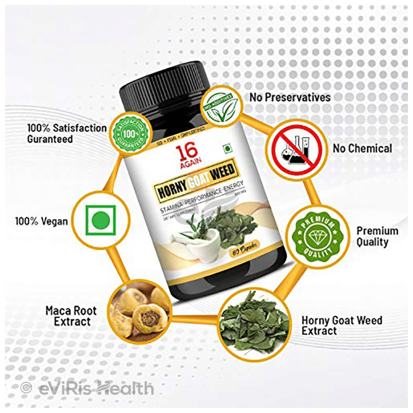 16 Again Horny Goat Weed 800mg Capsule