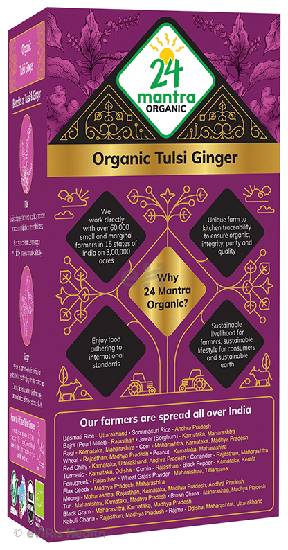 24 Mantra Organic Tulsi Ginger Tea