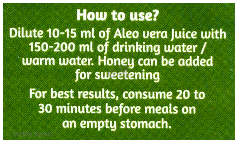 18 Herbs Organics Aloe Vera Fresh Juice Concentrate Sugar Free