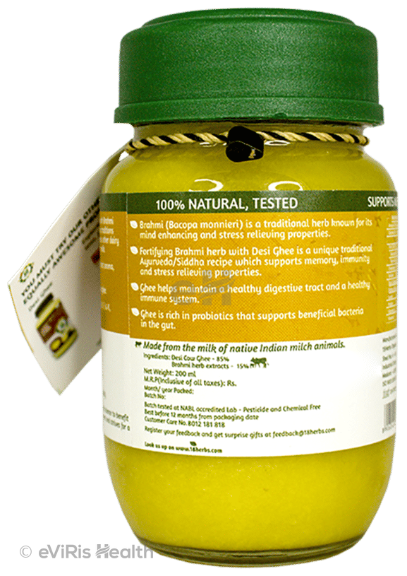 18 Herbs Organics Desi Ghee with Brahmi