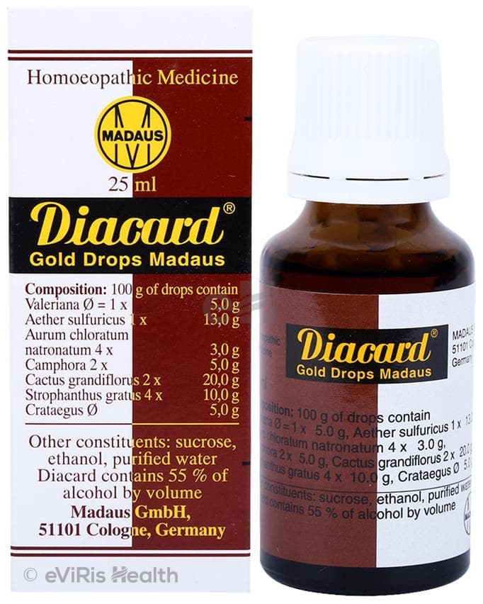 Adel Diacard Gold Madaus Drop Homeopathic Medicine