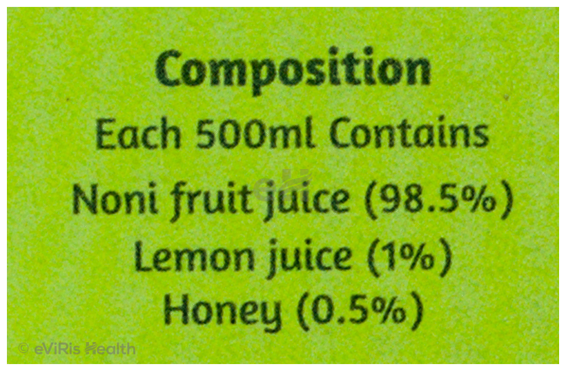 18 Herbs Organics Noni Fruit Fresh Juice Concentrate