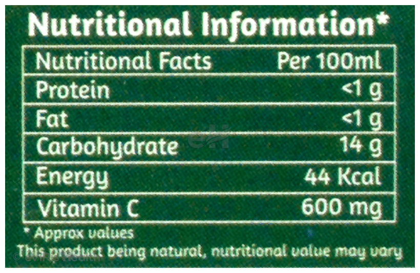 18 Herbs Organics Amla Fruit Fresh Juice Concentrate Sugar Free