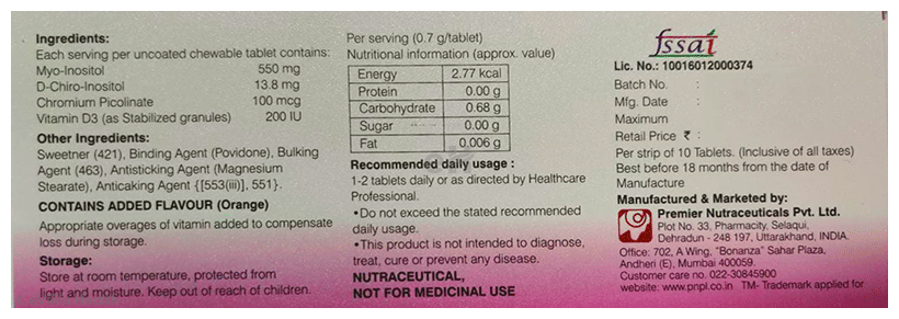 2 Sitol Chewable Tablet