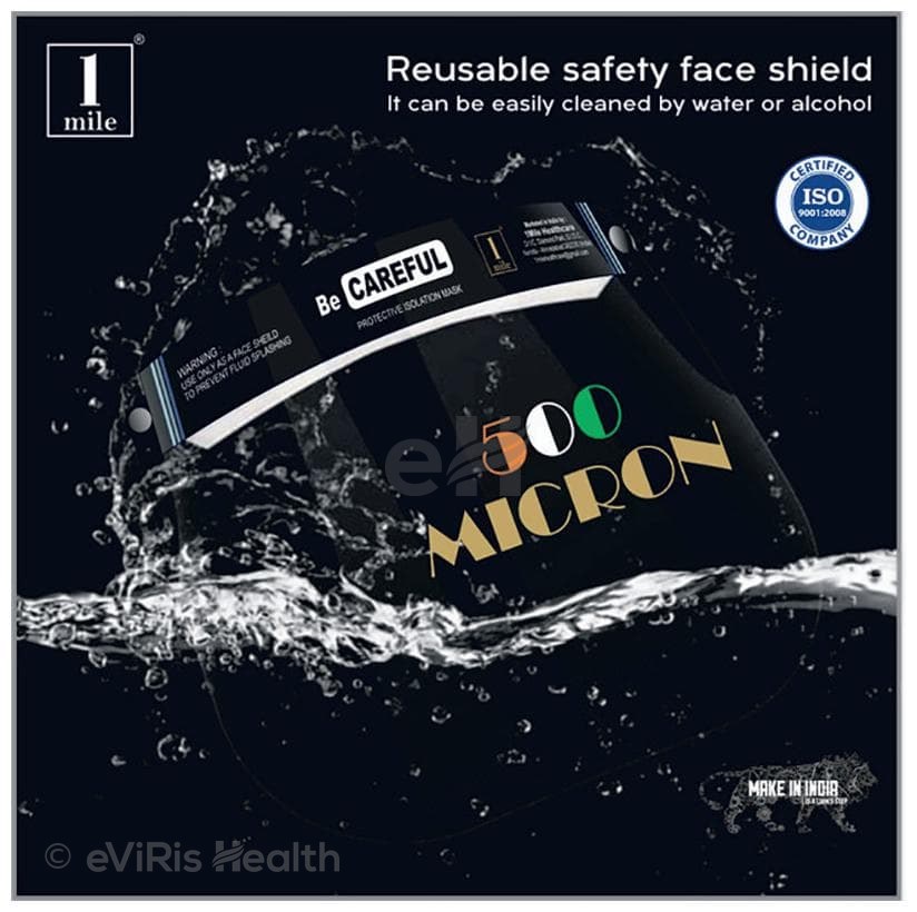 1Mile 500 micron Be Careful Protective Isolation Mask