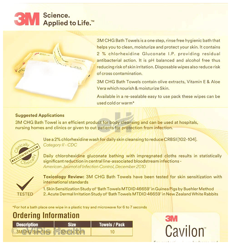 3M CHG Bath Towel