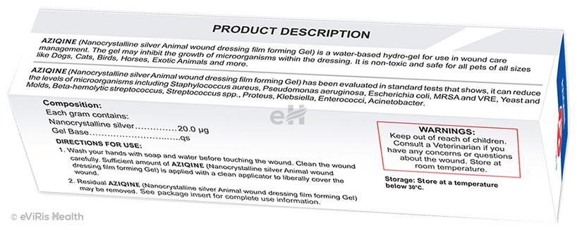 Aziqine Animal Wound Dressing Film Forming Gel