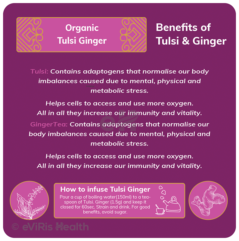 24 Mantra Organic Tulsi Ginger Tea