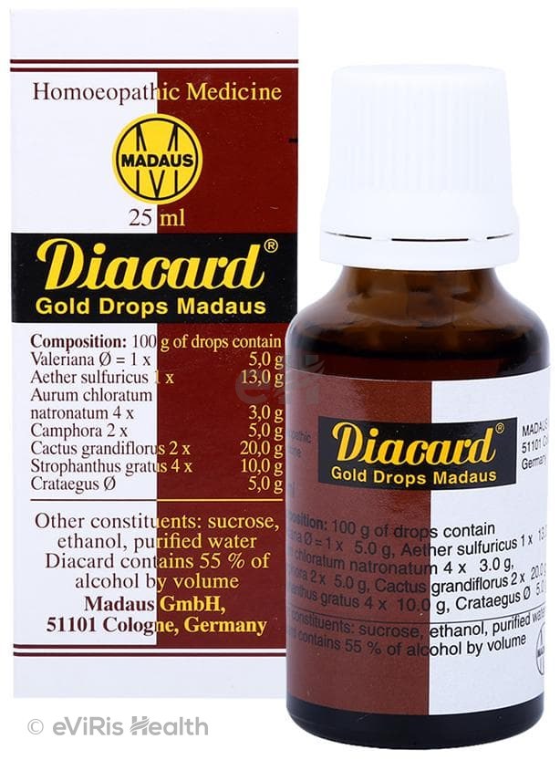 Adel Diacard Gold Madaus Drop Homeopathic Medicine