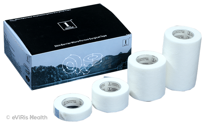 1Mile 1.25cm White Microporous Hypoallergenic Surgical Tape