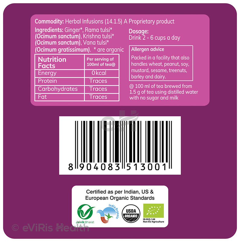 24 Mantra Organic Tulsi Ginger Tea