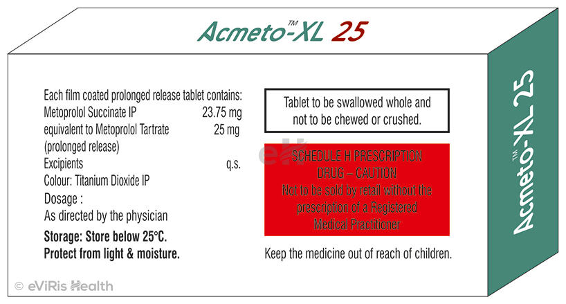 Acmeto-XL 25 Tablet PR