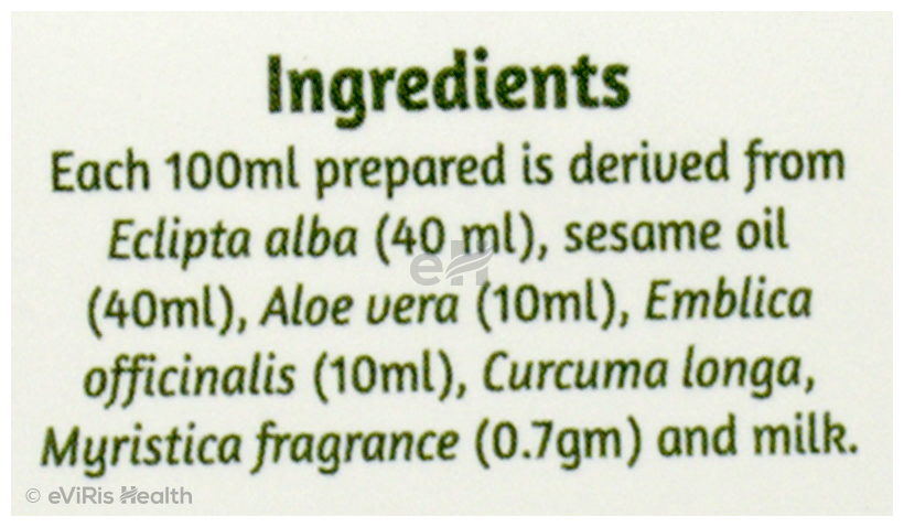 18 Herbs Organics Hair Oil Karippan Thailam