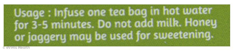 18 Herbs Organics Green Tea Bag (1.25gm Each) with Amla
