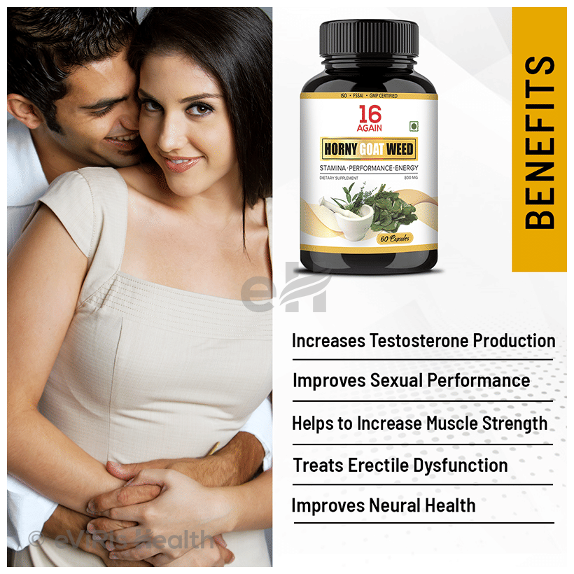 16 Again Horny Goat Weed 800mg Capsule