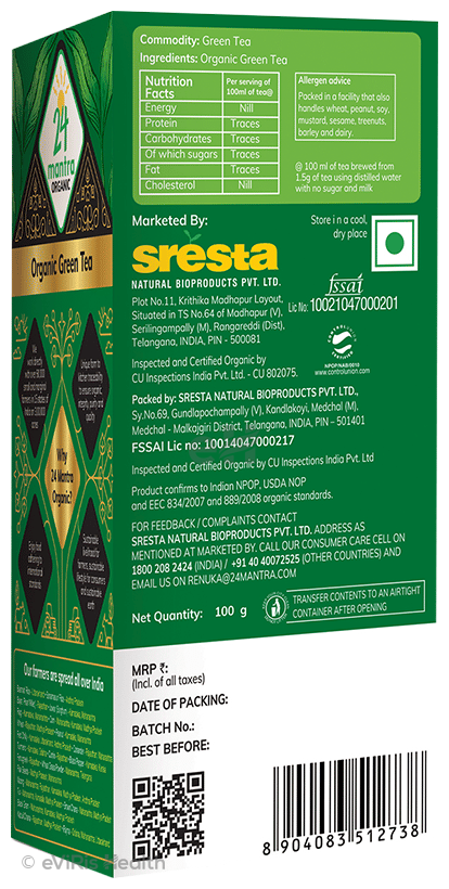 24 Mantra Organic Green Tea