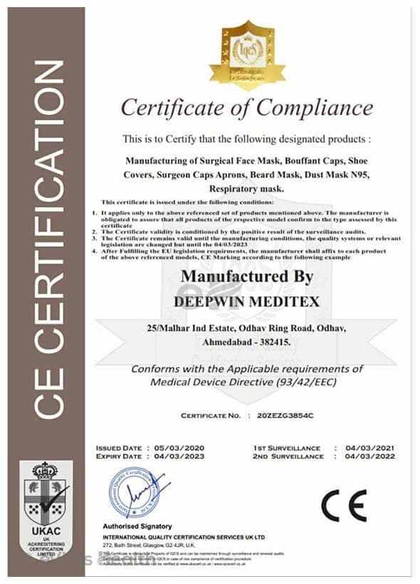 1Mile Grey N95 5 Layer Mask with Respirator
