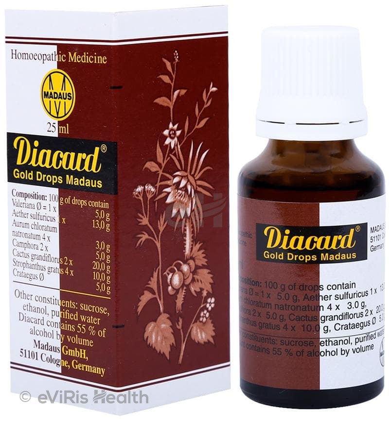 Adel Diacard Gold Madaus Drop Homeopathic Medicine