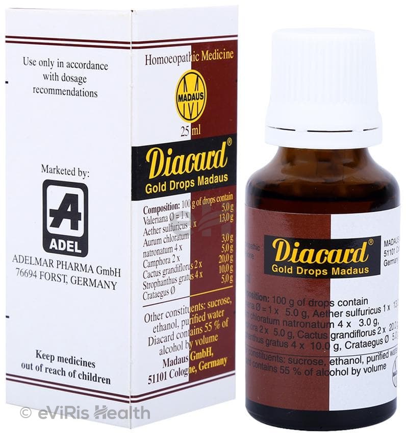 Adel Diacard Gold Madaus Drop Homeopathic Medicine