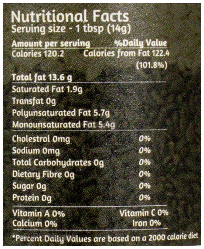 18 Herbs Organics Pure Sesame Oil Edible